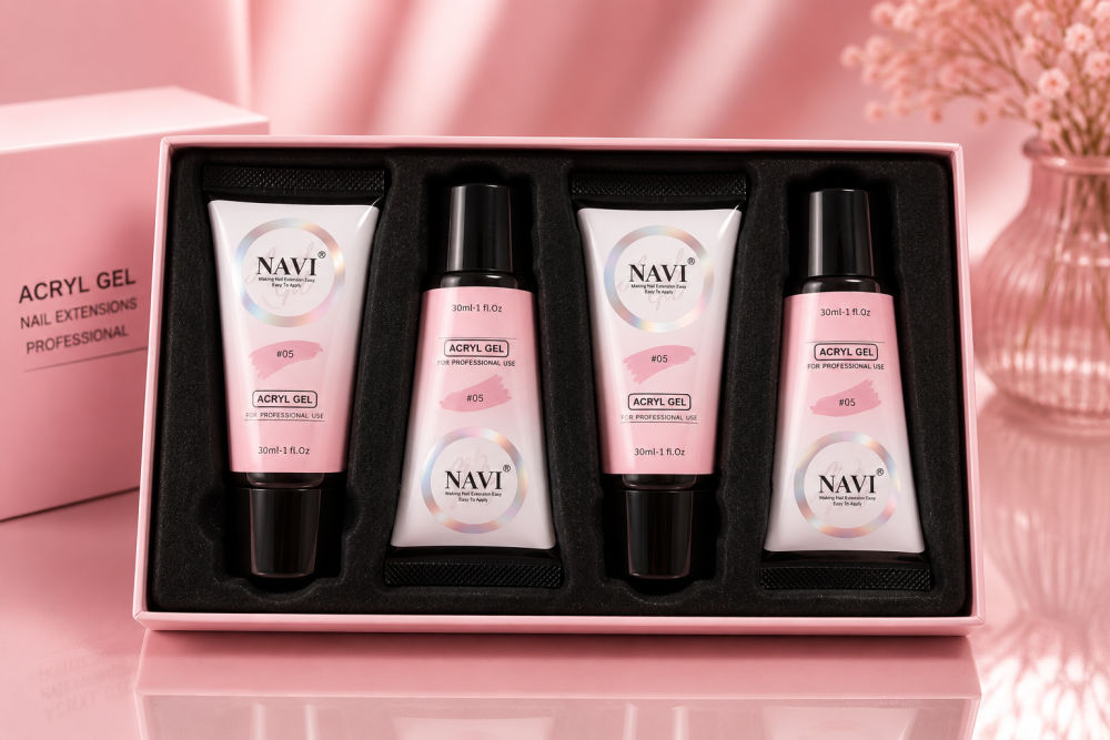 Kit profesional de acrygel que usamos para esculpir uñas